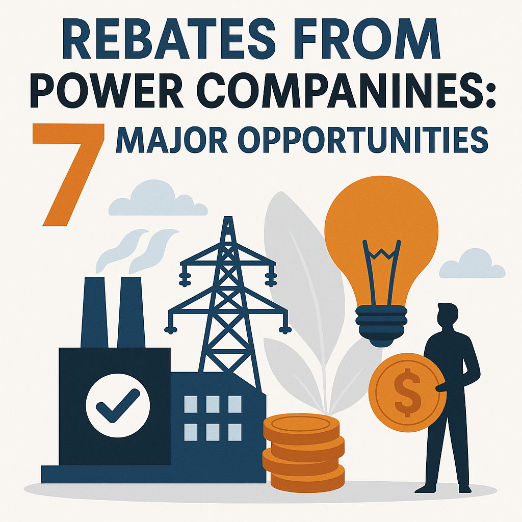 Rebates From Power Companies, utility rebates
