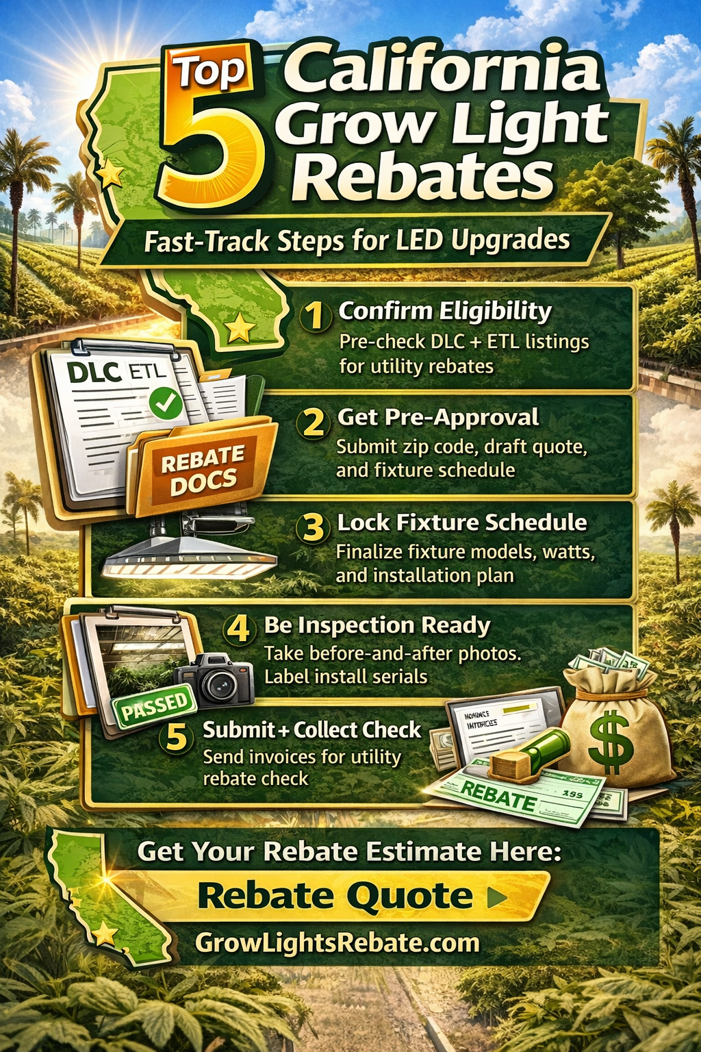 California grow light rebates