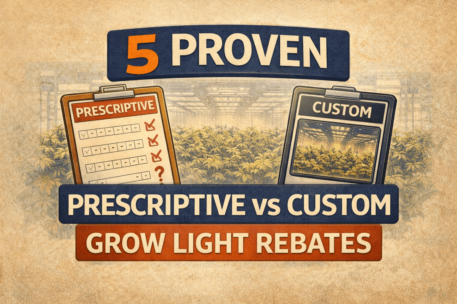 5 Proven Prescriptive vs Custom Grow Light Rebates
